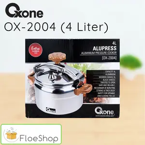 Panci Presto Oxone 4 Liter BONUS KARET / Allupressure Cooker OX 2004