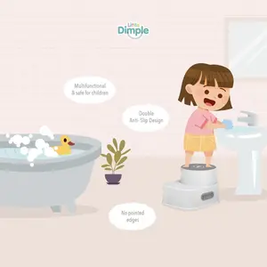 Little Dimple Swivel Step Stool Kursi Anak