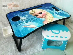 Meja Belajar Anak Karakter Set Kursi Lipat / Meja Laptop / Meja Lipat