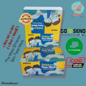 masker 3ply anak motif isi 50 pcs / kids face mask 3ply 50 pcs Fashion