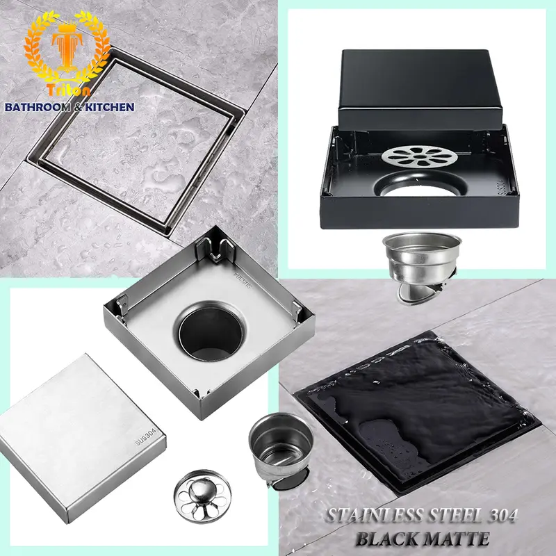 Smart Floor Drain Triton RR998 Saringan Got Stainless - 4 Inch 4