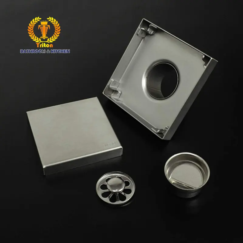 Smart Floor Drain Triton RR998 Saringan Got Stainless - 4 Inch 1
