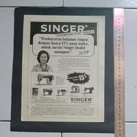 Gambar iklan mesin jahit Singer potongan majalah jadul kuno siap dipigura dari valerio collection Kota Denpasar 4 Tokopedia