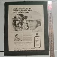 Gambar iklan obat Vicks Formula 44 potongan majalah jadul kuno lawas dari valerio collection Kota Denpasar 2 Tokopedia