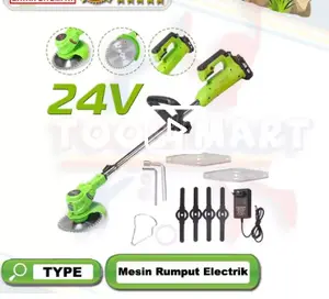 Mesin Pemotong Rumput Cordless 24Volt Mesin Potong Rumput Portable