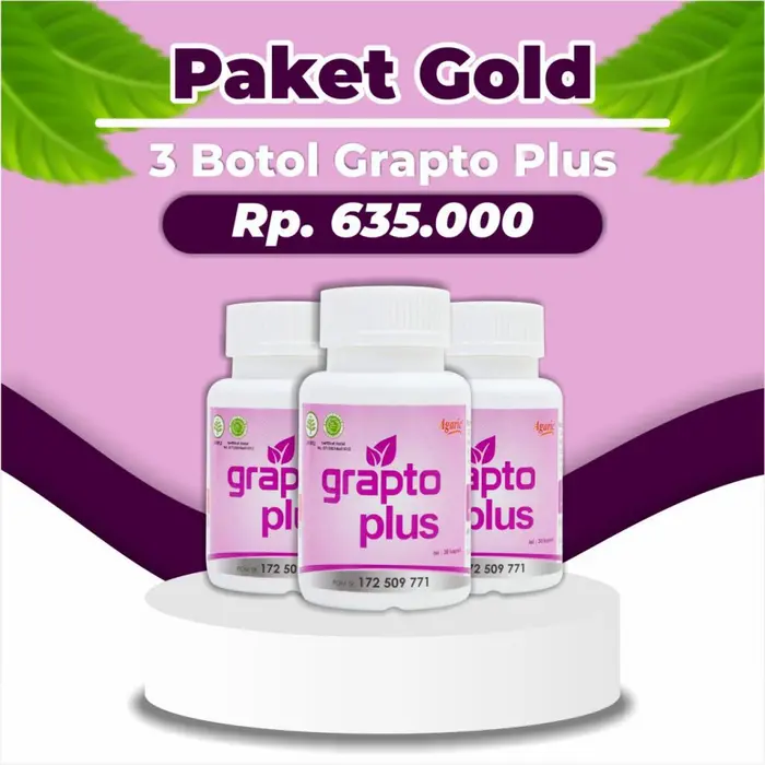 Gambar GRAPTO Plus Obat Wasir Luka Bengkak Nyeri Tanpa Operasi Original Asli - 1 Botol dari Gery Suplement Kota Depok 5 Tokopedia