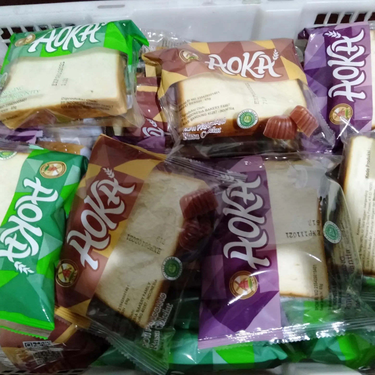 [65 gram] roti panggang aoka