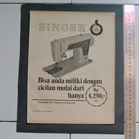 Gambar iklan mesin jahit Singer potongan majalah jadul kuno siap dipigura dari valerio collection Kota Denpasar 1 Tokopedia
