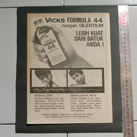 Gambar iklan obat Vicks Formula 44 potongan majalah jadul kuno lawas dari valerio collection Kota Denpasar 5 Tokopedia