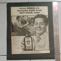 Gambar iklan obat Vicks Formula 44 potongan majalah jadul kuno lawas dari valerio collection Kota Denpasar 1 Tokopedia