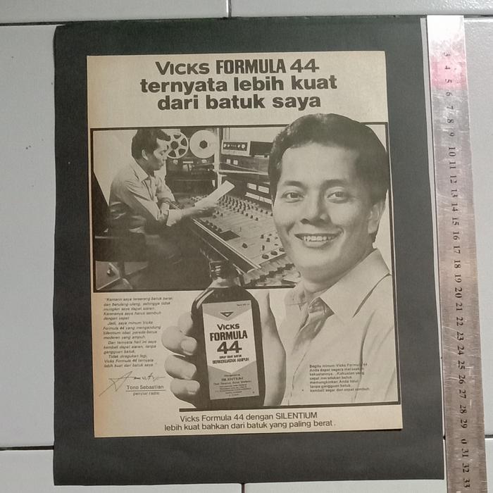 Gambar iklan obat Vicks Formula 44 potongan majalah jadul kuno lawas dari valerio collection Kota Denpasar Tokopedia