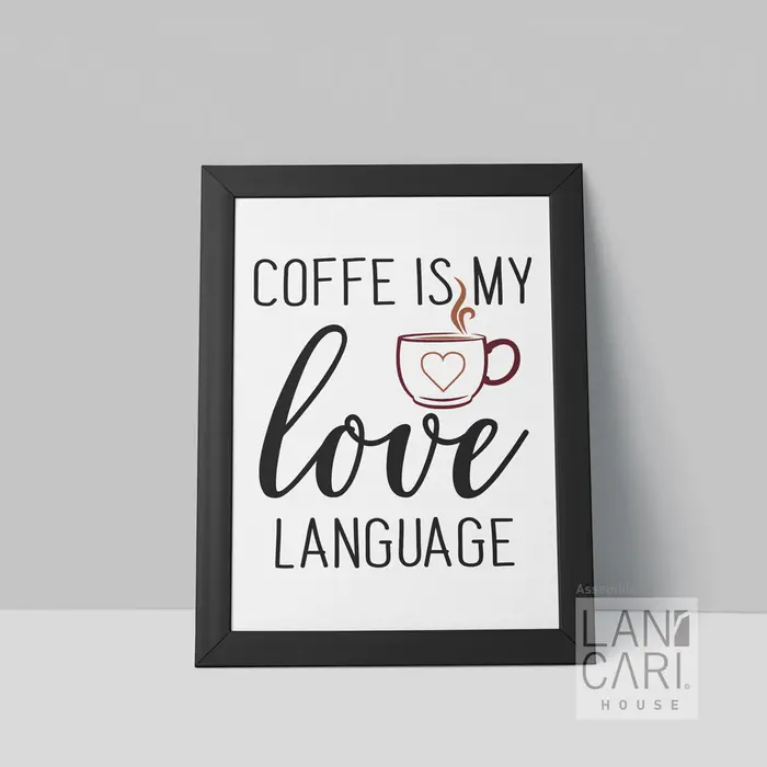 Gambar Lukisan Art Coffee Love Minimalis Pigura Hiasan Dinding Dekorasi Wall - Putih dari LANCARI Kota Administrasi Jakarta Pusat 5 Tokopedia