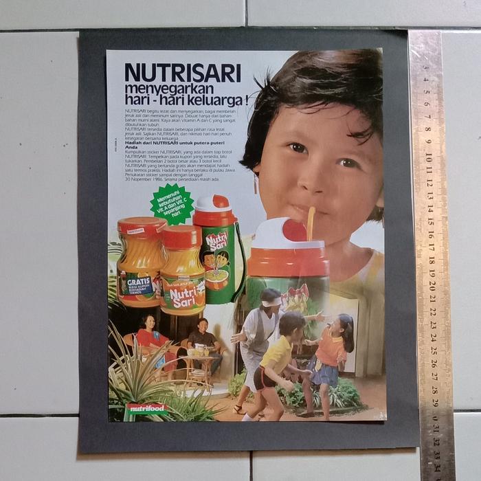 Gambar iklan warna Nutrisari potongan majalah jadul kuno lawas dari valerio collection Kota Denpasar Tokopedia