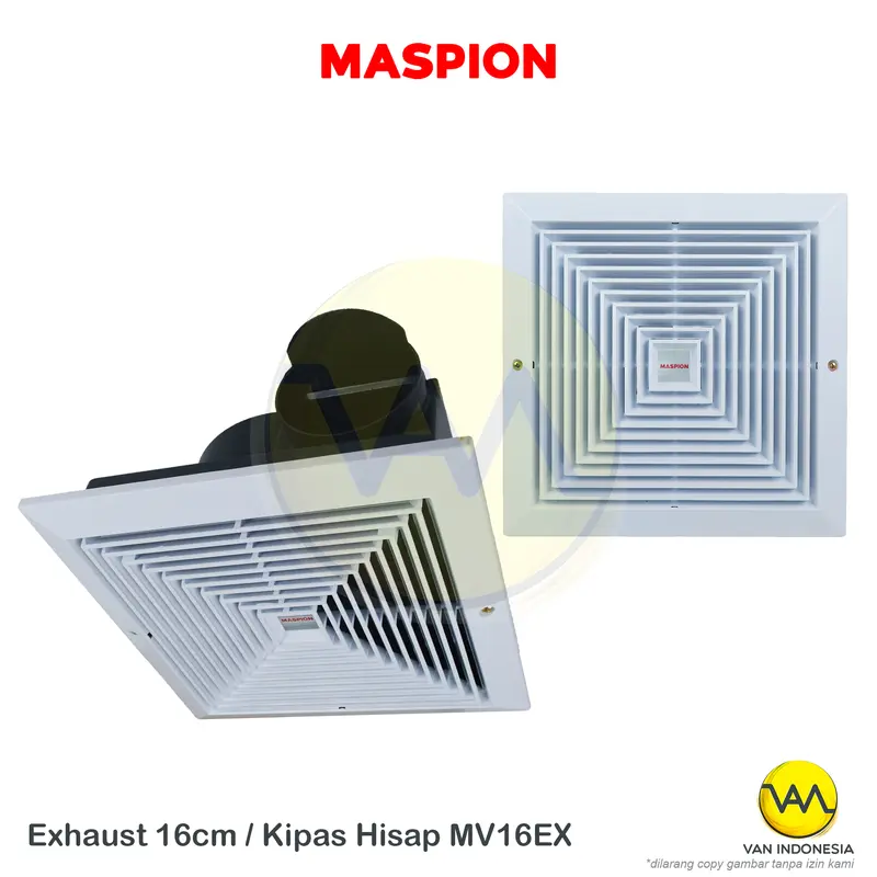 Khusus Pengiriman Bandung EXHAUST FAN MASPION MV 16EX (6") PLAFON 0