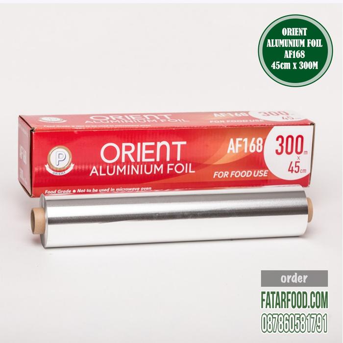 Gambar Aluminum Foil (AF168) 45 cm x 300 m Orient - silver, XL dari fatarfood online shop Kota Denpasar Tokopedia