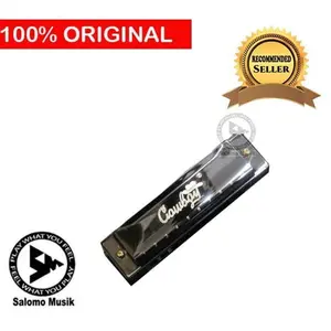 Harmonika Cowboy 10 Hole Nada C Black