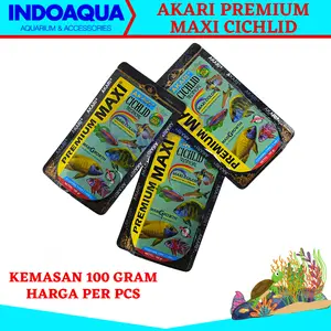 Pakan Ikan Akari Premium Maxi Cichlid Tropical 100 Gr Pelet Ikan Hias