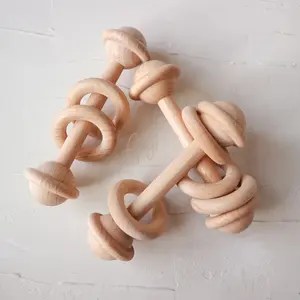 Hope - Wooden Rattle by Aegibou | Mainan kayu kerincingan bayi