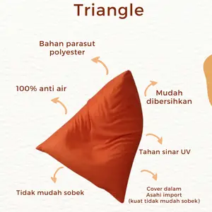 bean bag triangle small kids | beanbag sudah termasuk isi - anti air