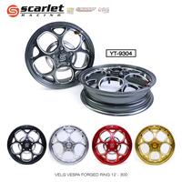 Gambar SCARLET RACING Velg Pelk Pelek Rim Aloy Motorcycle Vespa FORGED 9304 R 12 x 300 Baut Disc - Black dari scarletracingindonesia Kota Administrasi Jakarta Utara 5 Tokopedia