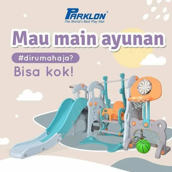 perosotan ayunan anak multi function combination slide Parklon 5 in 1 0
