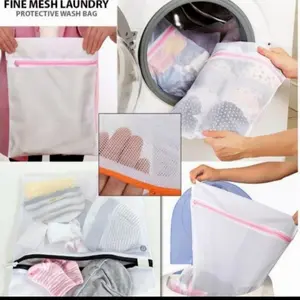 Laundry Bag Mesin Cuci Jaring Net Pakaian Celana Bra Baju Rumah Tangga