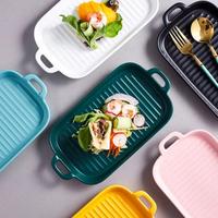 Gambar Piring Keramik Model Grill Plate dari Wewends Shop Kota Administrasi Jakarta Pusat 2 Tokopedia