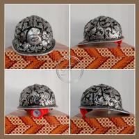 Gambar helm ukir alumunium proyek custom dari toko perak kotagede silver Kota Yogyakarta 5 Tokopedia