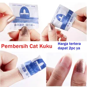 2 Pcs Pembersih Kuku / Nail polish remover / pembersih Cat Kuku