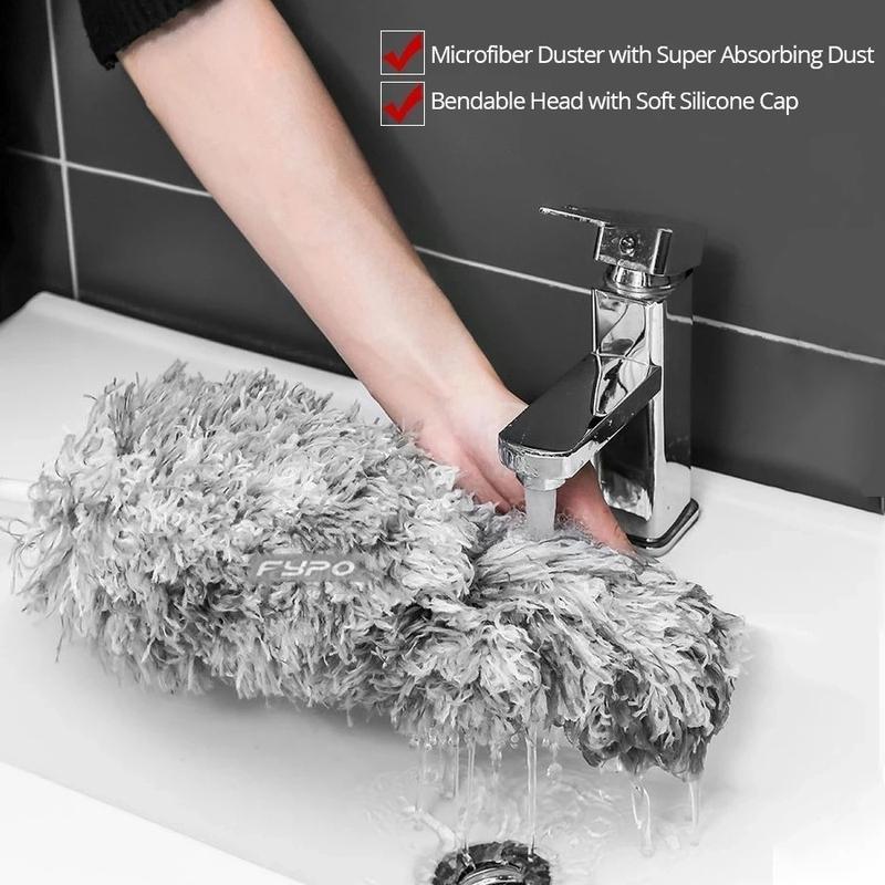 Kemoceng Microfiber Pembersih Debu Tongkat Flexible Telescopic Duster 1