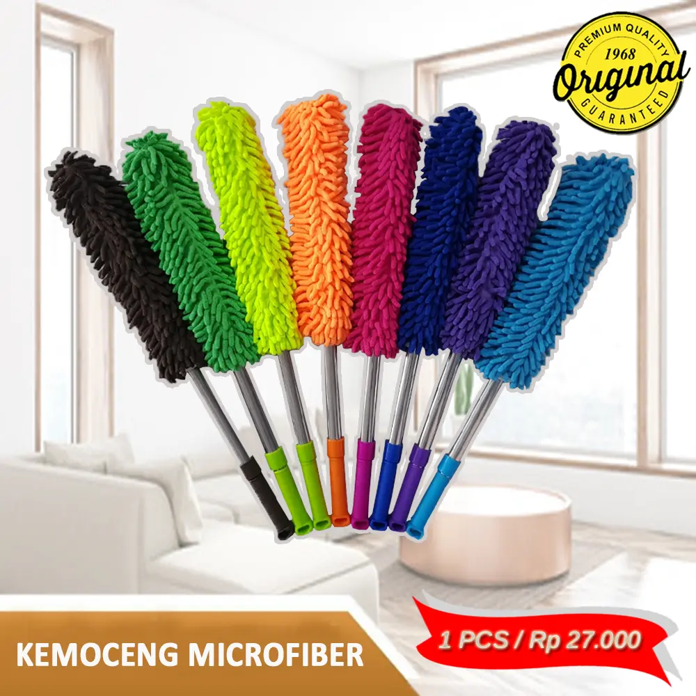 KEMOCENG TARIK MICROFIBER CENDOL / KEMUCING SULAK PEMBERSIH DEBU