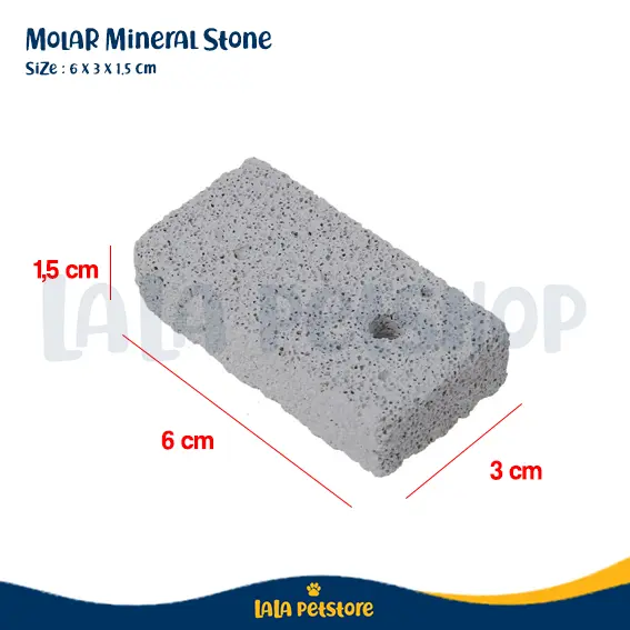 Mainan Hamster Square Molar Mineral Stone