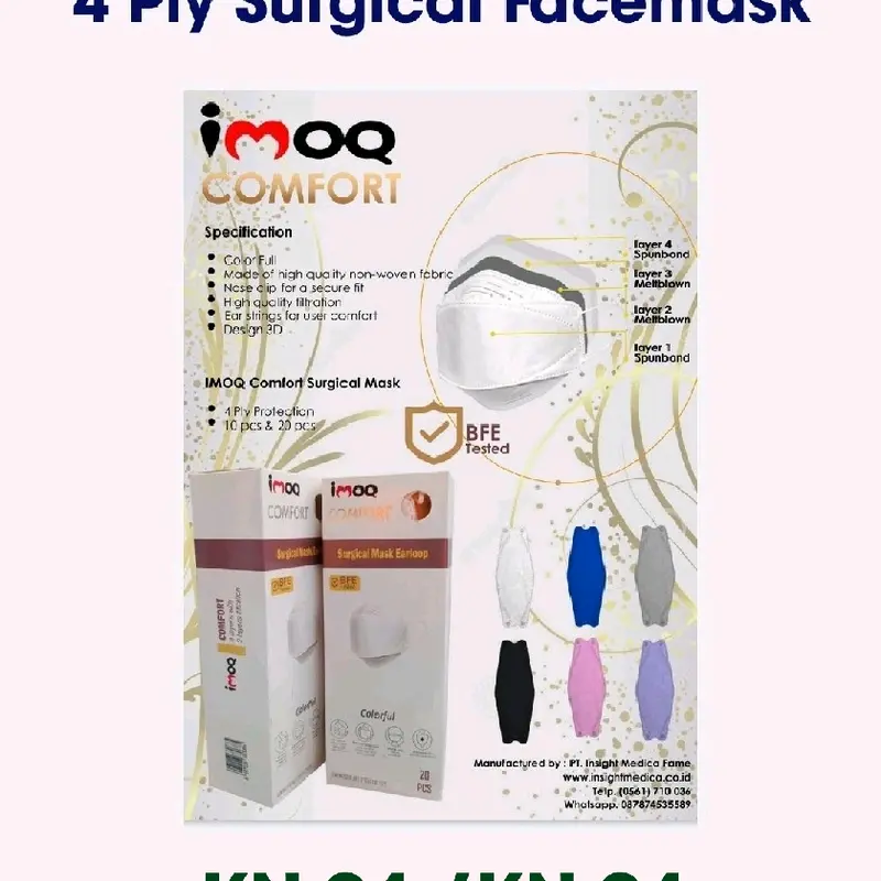 IMOQ Comfort 4 Ply Surgical Mask 2