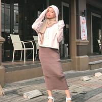 Gambar Lala Skirt - Rok Rajut - rok span panjang - rok wanita rajut murah dari Babajhu Offical Kab. Bekasi 3 Tokopedia