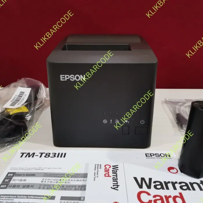 EPSON PRINTER KASIR THERMAL 80MM EPSON TM T83III ( USB + SERIAL ) TM83 1