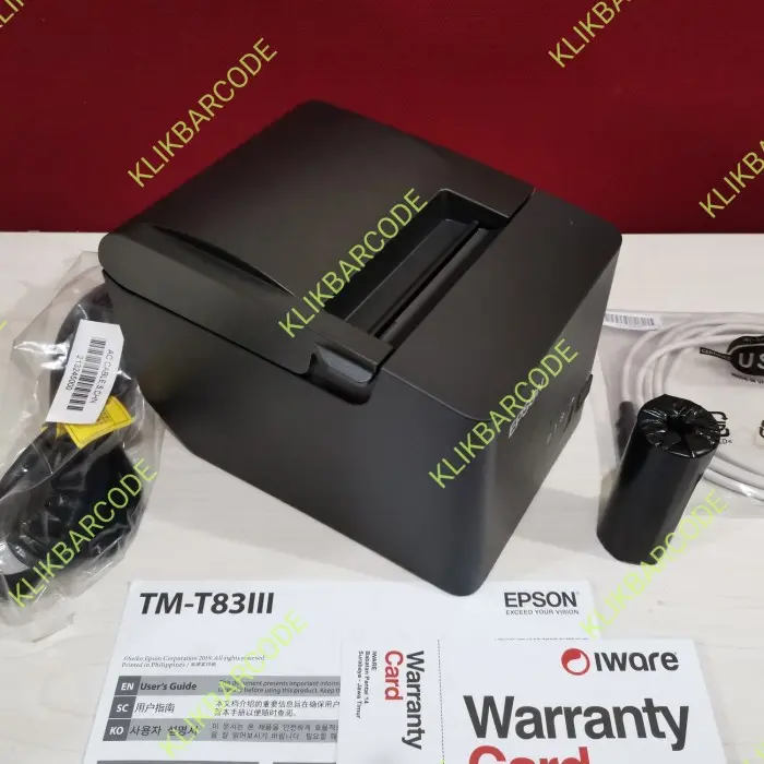 EPSON PRINTER KASIR THERMAL 80MM EPSON TM T83III ( USB + SERIAL ) TM83 3