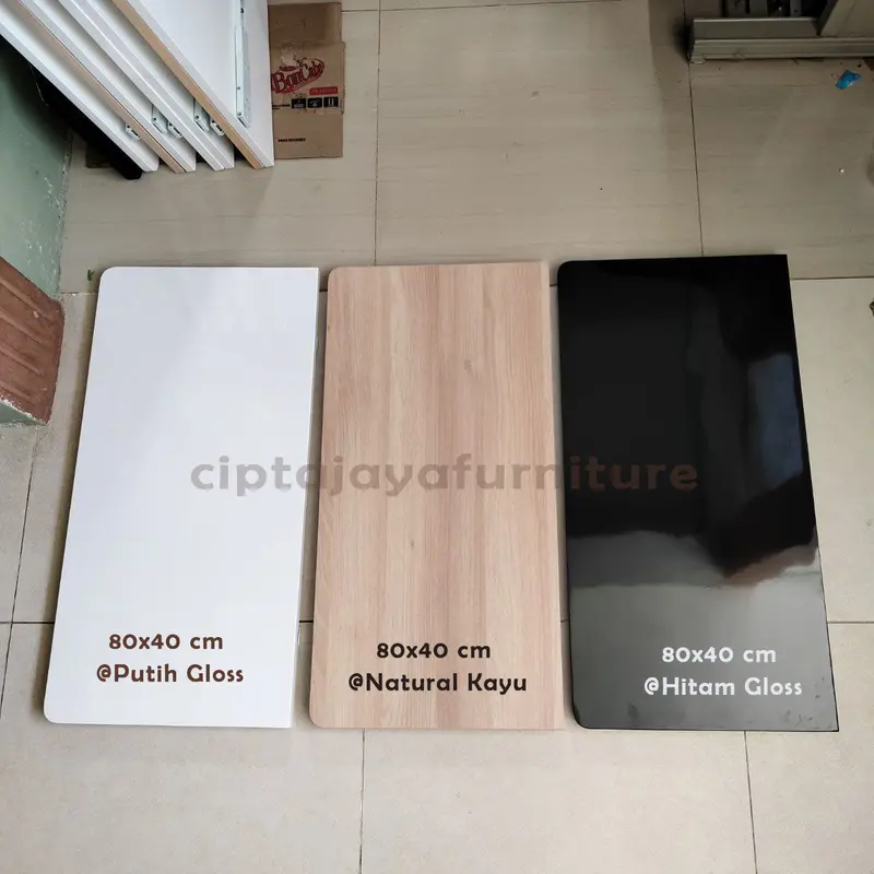 Custom Meja Lipat Dinding Belajar Kerja Makan Laptop Kayu Lebar 30 cm 2