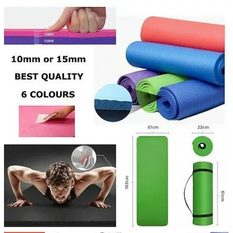MATRAS YOGA/YOGA MAT/KARPET GYM FITNESS PILATES 10MM 1