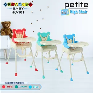 MAK289 CREATIVE HIGH CHAIR KURSI MAKAN 4IN1 PORTABLE HIGH CAIR