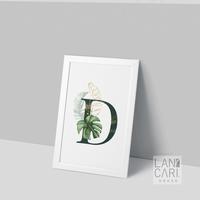 Gambar Inisial Frame D Dekorasi Nama Wedding Name Sign Monstera Bingkai Kamar - Putih dari LANCARI Kota Administrasi Jakarta Pusat 3 Tokopedia