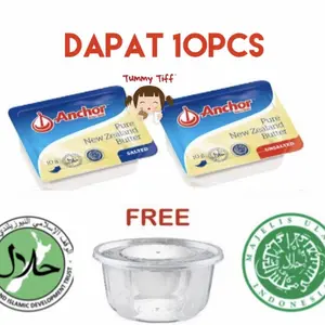 Anchor Unsalted Butter Mini 10UB 10g Unsalted Butter MPASI / elle vire