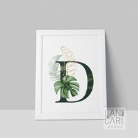 Gambar Inisial Frame D Dekorasi Nama Wedding Name Sign Monstera Bingkai Kamar - Putih dari LANCARI Kota Administrasi Jakarta Pusat 1 Tokopedia