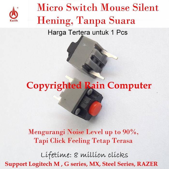 Logitech Micro Switch Jual Micro Switch Silent Klik Mouse Logitech Razer (Hening Tanpa Suara ...