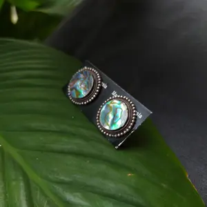 Anting Perak Stud 925 Coral Stone Natural