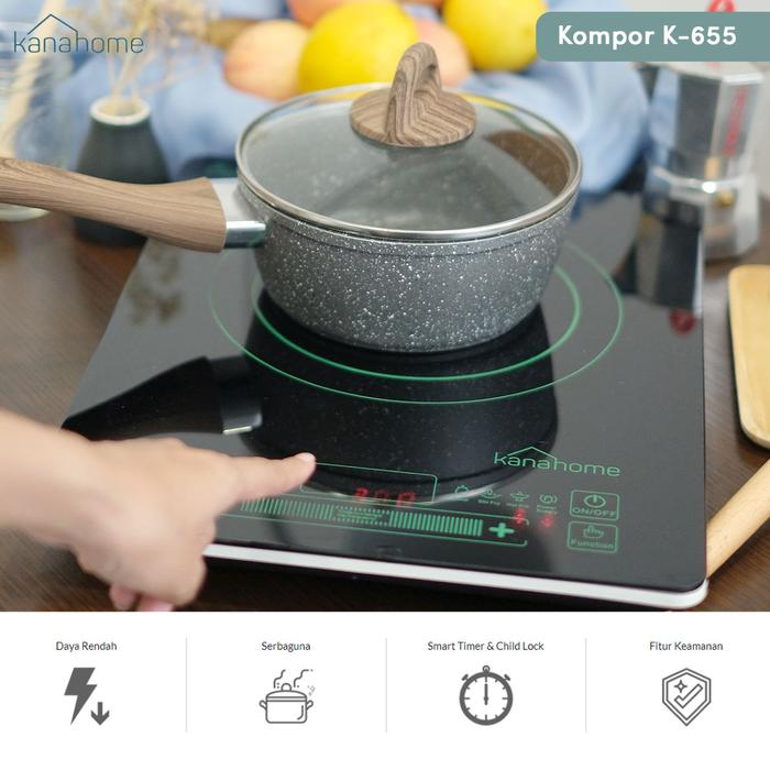 Gambar Kanahome Kompor Induksi Tipe K-655 dari Kanahome-id Kab. Bandung Tokopedia