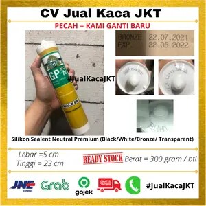 silicone sealant netral premium gp wacker lem kaca jakarta garansi