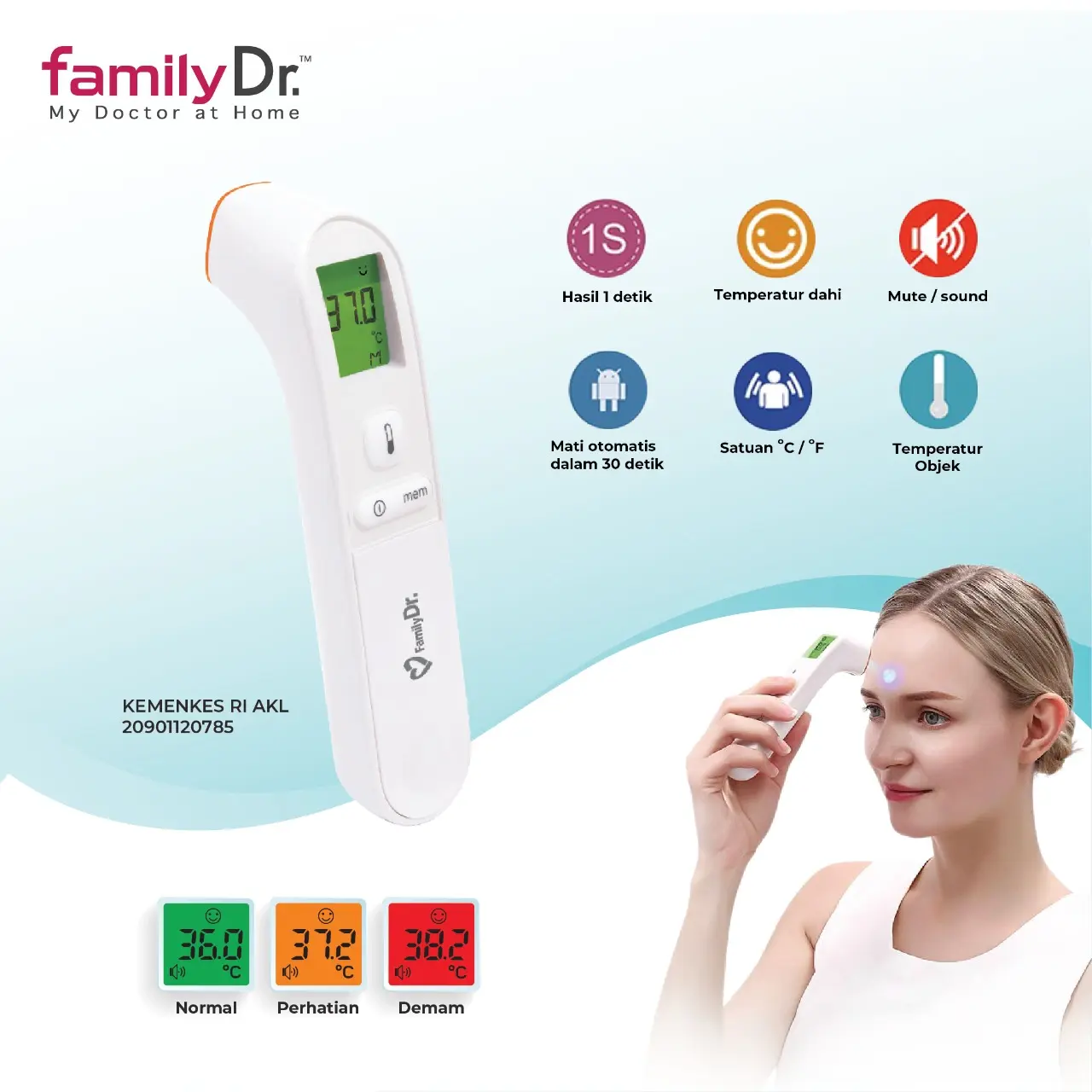 Termometer non contact infrared Family dr