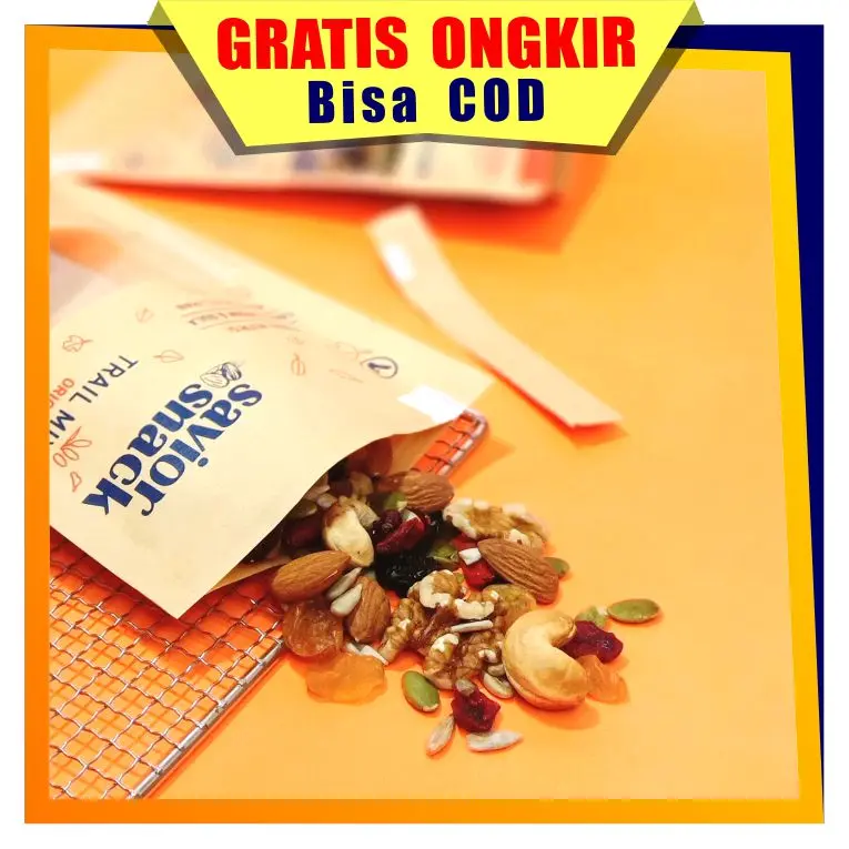SNACK KACANG KACANGAN BIJI BIJIAN BUAH BUAHAN KERING CEMILAN TRAIL MIX