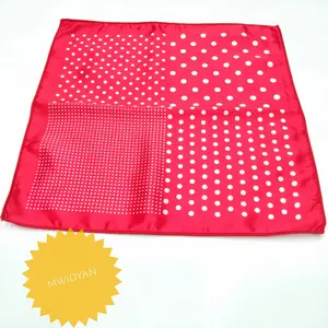 POCKET SQUARE JAS SAPUTANGAN POCKET SQUARE MERAH MOTIF