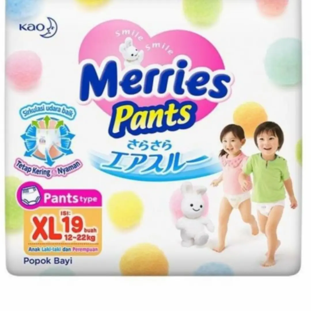 popok bayi anak merries premium xl pants promo